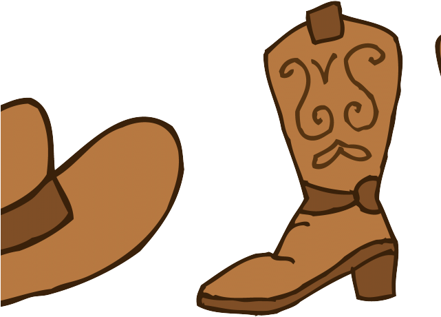 Cowboy Hat Clipart Cowboy Party - Clip Art Cowboy Boots Png (640x480)