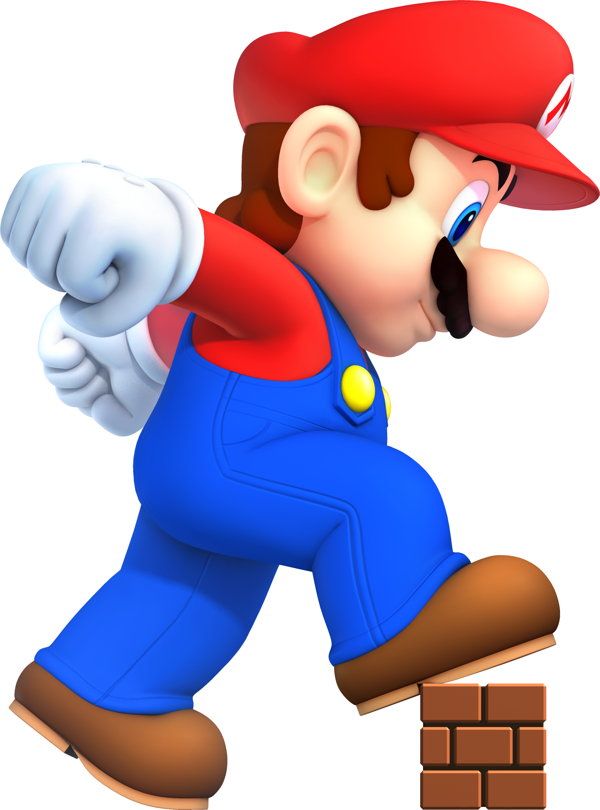 Mario Bros Png Transparent - New Super Mario Bros Mega Mario (1948x2629)