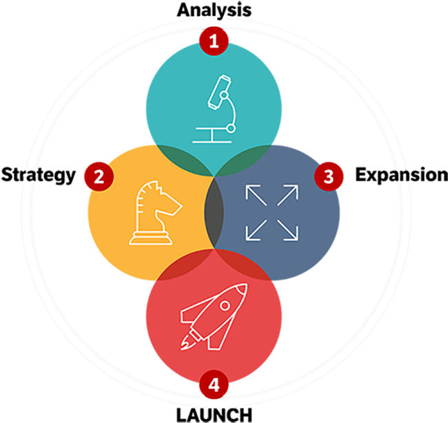 A Diagram Showing The Four Phases Of Affiliate Migration - Circle (650x621)