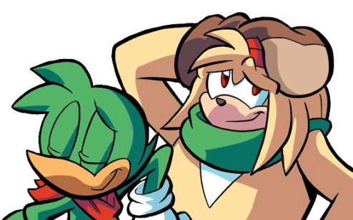 Bark And Bean Are Also A Better Duo Than Knuckles/tails - Cartoon (500x331)