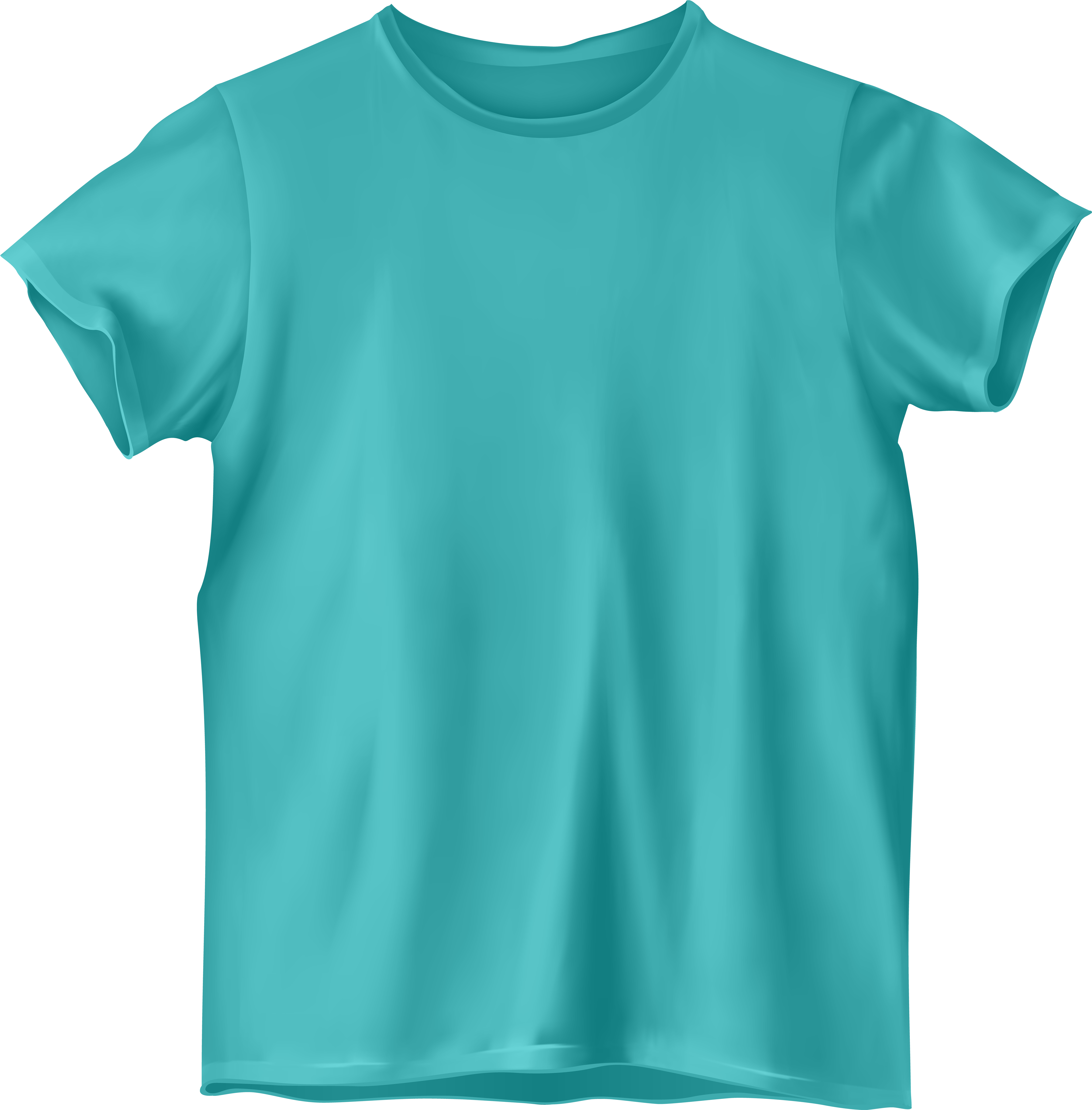 Blue T Shirt Png Clipart - Light Green T Shirt Png (5902x6000)