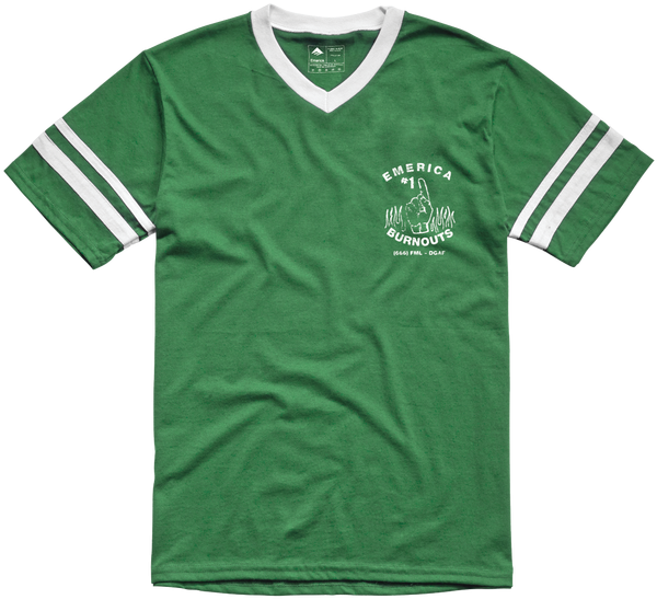 Emerica Harsh Baseball V-neck Green - Tiny Moving Parts Merch (800x800)