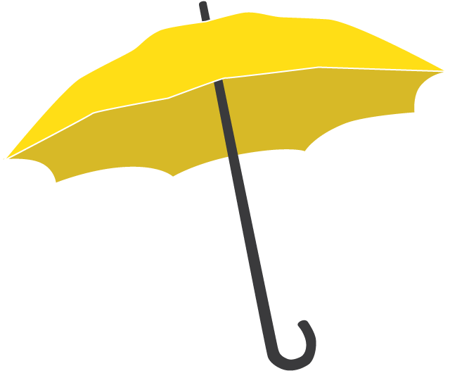 Yellow Umbrella Png (670x548)