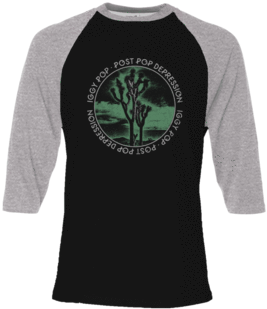 Joshua Tree 3/4 Sleeve Baseball Tee - Tričko Pánské/iggy Pop Ppd Joshua Tree/černé/velikost (480x480)