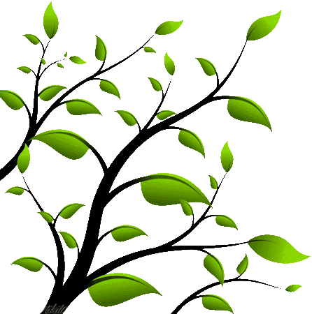 Spring Tree Branch Clipart Już Ozimina W Polu Szumieć - Весна Анимация На Прозрачном Фоне (446x450)