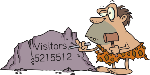 2005 Called, They Want Their Visitor Counter Back - Caveman Cartoon Rock (530x277)