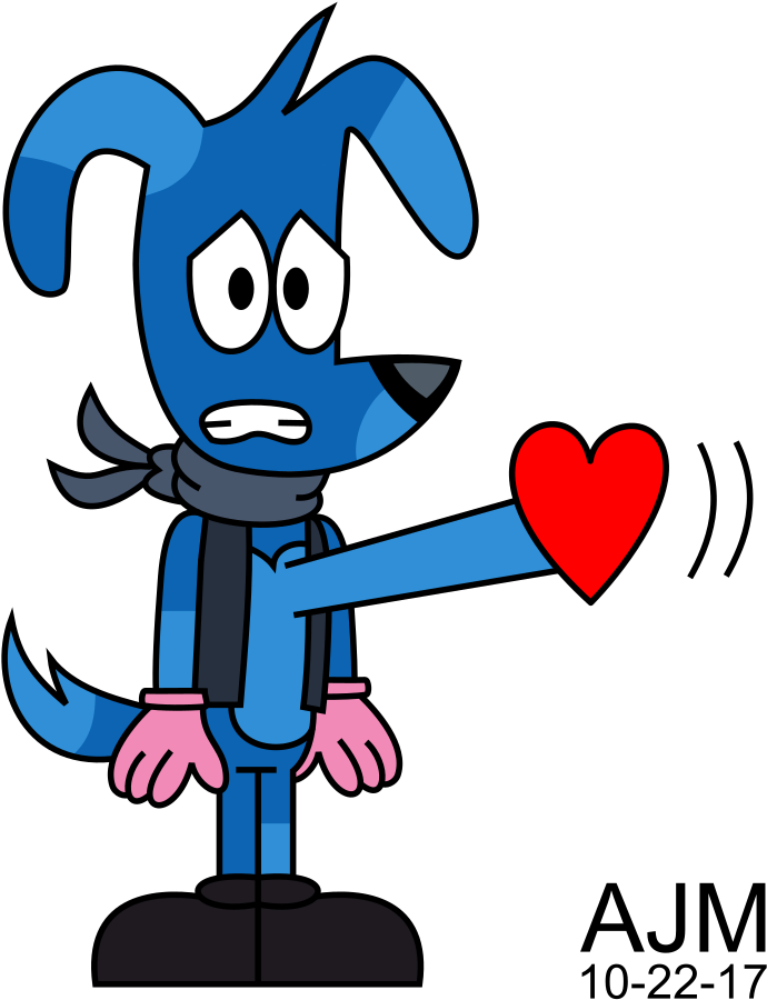 Dosey Doe Dog's Heartthrob By Makatoons - Cartoon (744x935)