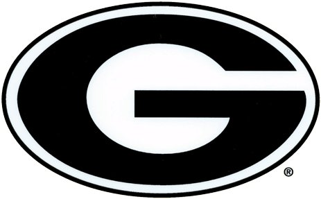Uga Large G Logo Car Decal - Black Georgia G Logo (485x485)