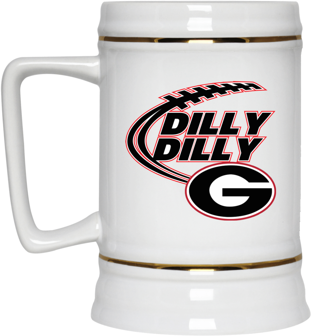 Image 6 Georgia Bulldogs Dilly Dilly White Mug & Beer - Mug There Is No Fun In Germany (1155x1155)