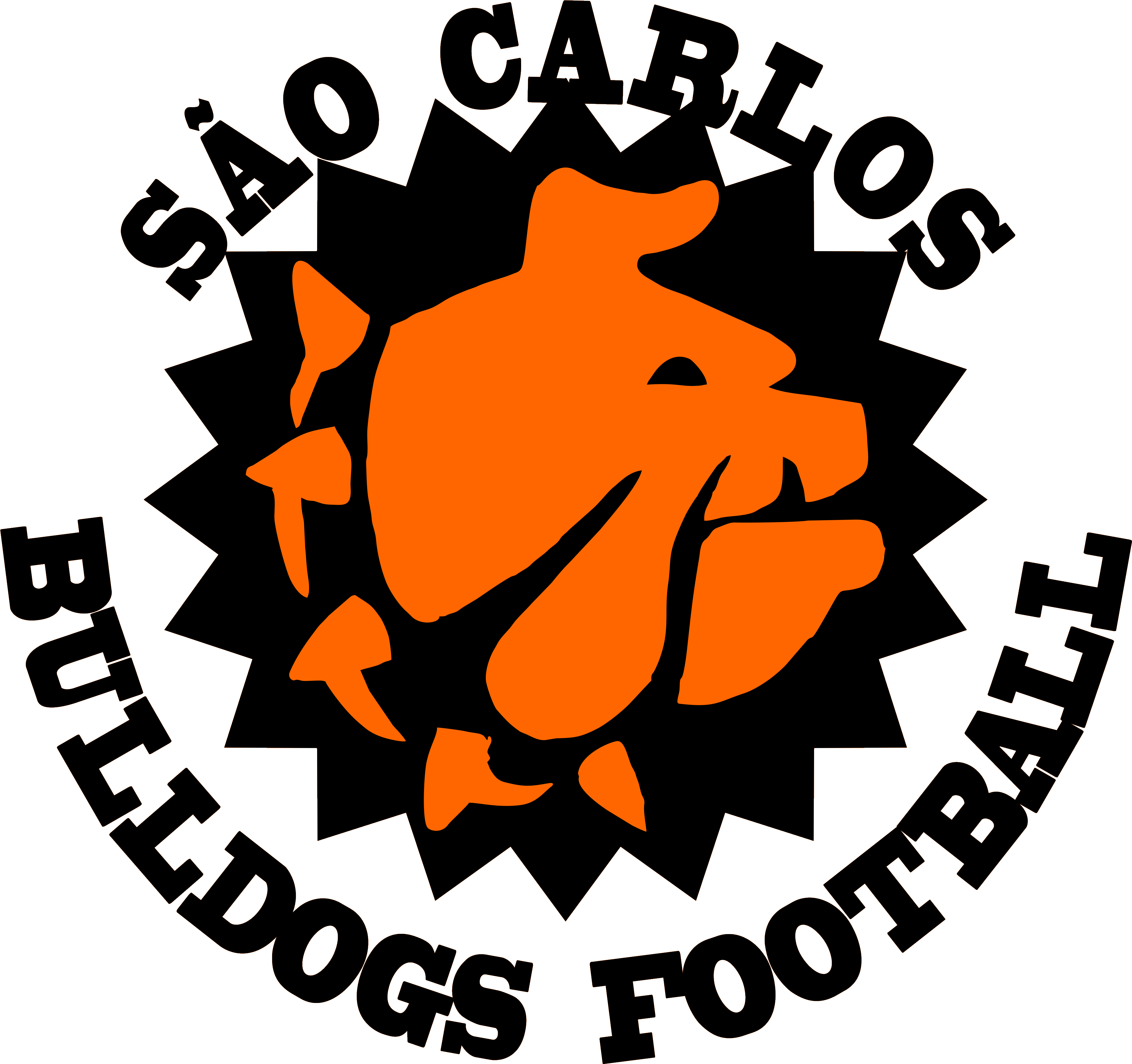 Bulldog Football Logo - Emblem (4900x4900)