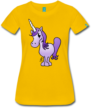 Purple Unicorn T-shirt - Purple Unicorn Canvas Print - Small By Cardvibes.com (378x378)