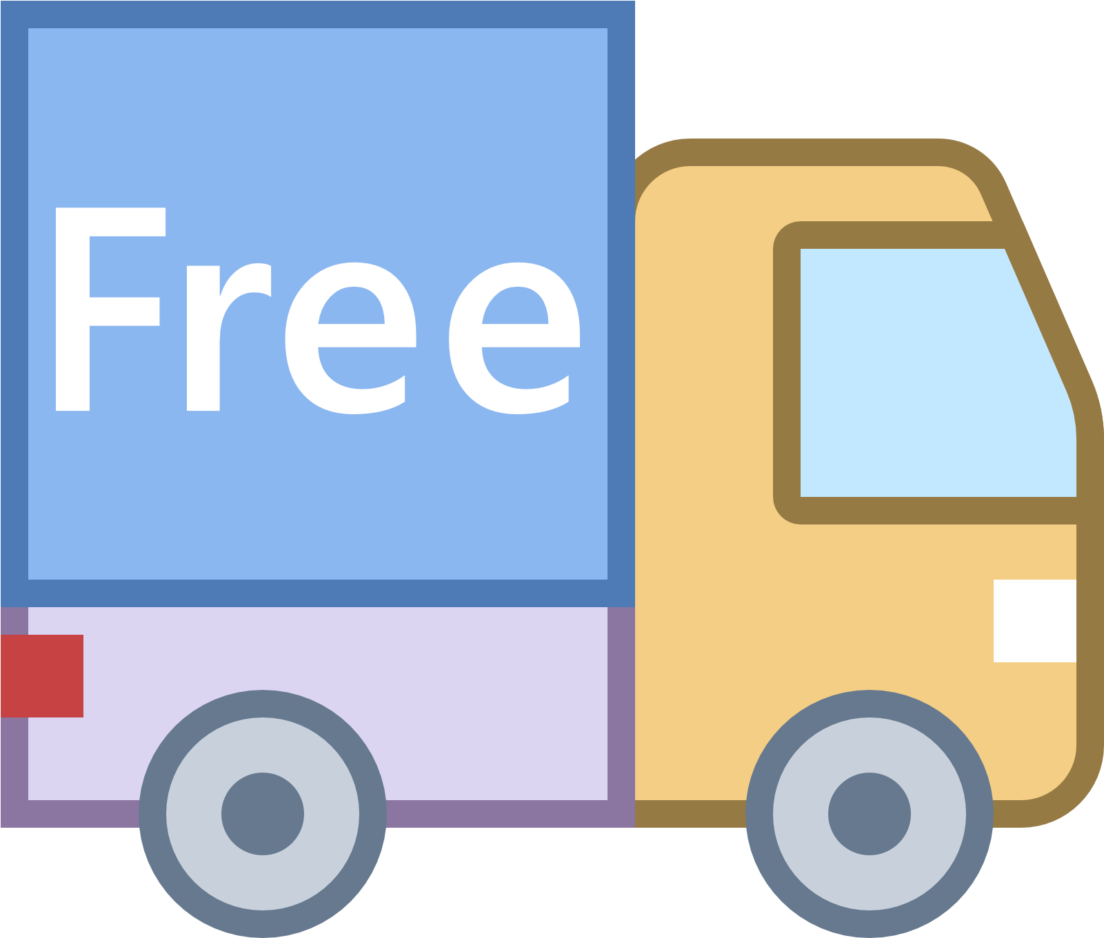 Delivery Truck Icons - Template (1600x1600)