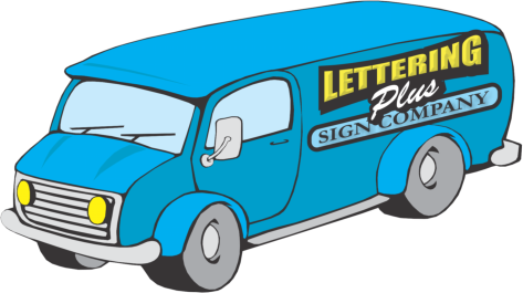 Woodstown Truck Lettering - Lettering (473x265)