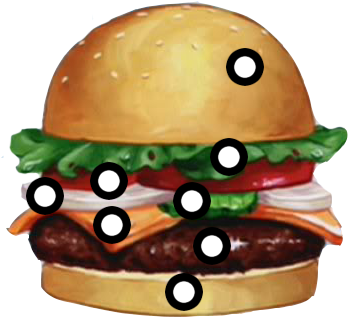 Hamburgers Clipart Krabby Patty - Krabby Patty (356x338)