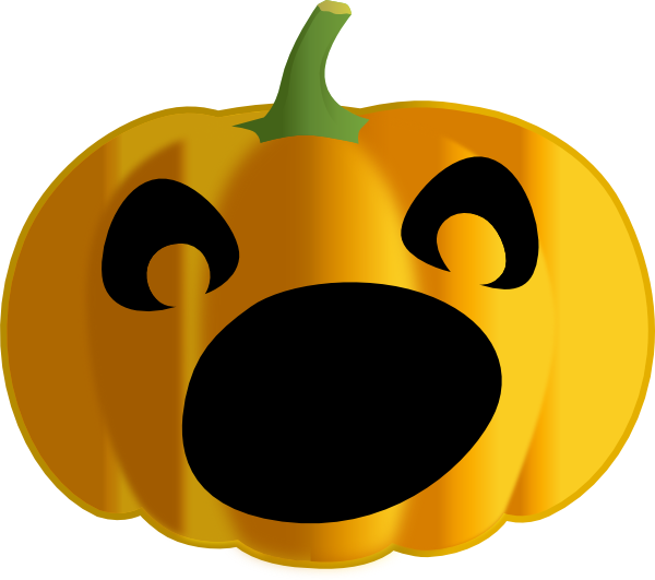 Pumpkin Clipart Mouth - Scared Jack O Lantern Face (600x531)