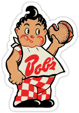 Bob's Big Boy Hamburgers Vintage Decal • Also Buy This - Decal (375x360)