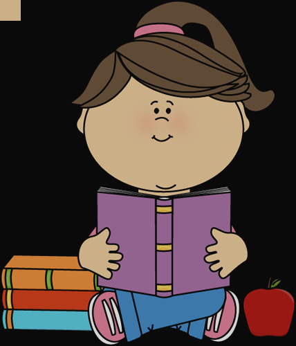 July Gems ~ My Reading This Month Ann Voskamp Clipart - Little Girl Reading Clip Art (428x500)