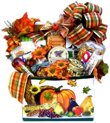 Fall Themed Gift Basket Fall Festival - Gift Basket Village Fall Festival Gourmet Gift Box (363x408)
