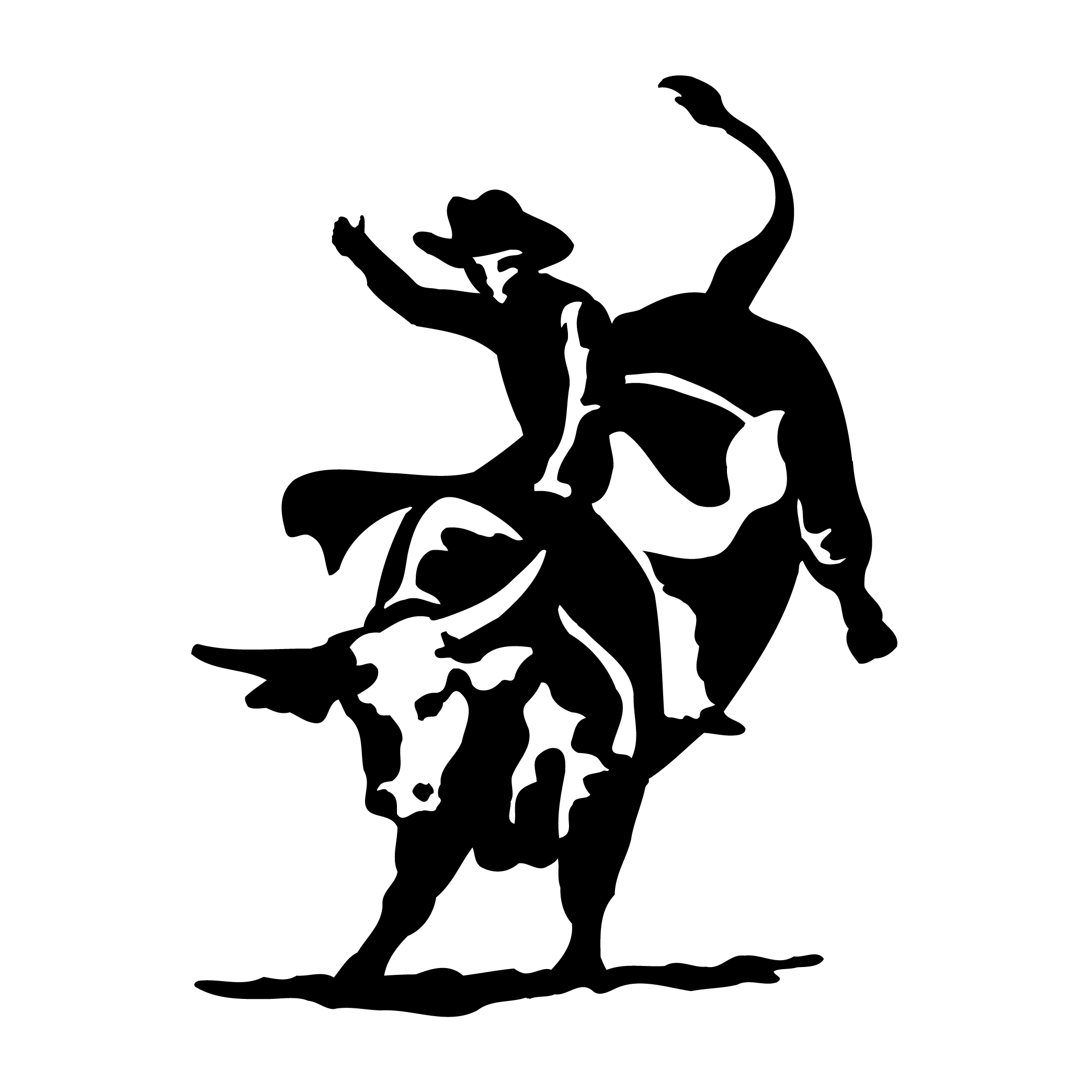 Grain Silhouette Etsy - Bull Rider Cross Stitch (2088x2088)