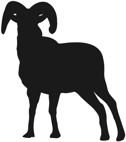 Goat Silhouette - Sheep (512x512)
