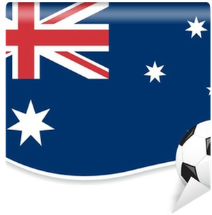 Australia Football World Cup Background Wall Mural - World Cup 2018 Australia Flag (400x400)