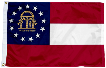 Georgia State Flag - Georgia Flag (500x500)