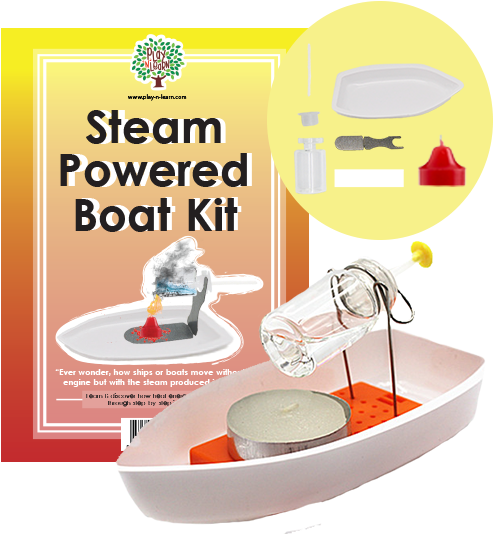 Learn & Discover Steam Powered Boat Kit - Toy (591x591)