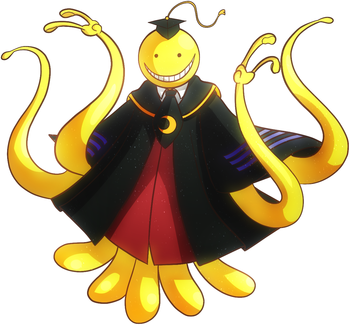 Fan Arta While Back I Decided To Try And Doodle Koro - Koro Sensei No Background (1222x1136)