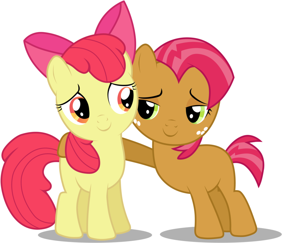 Apple Bloom And Babs Seed By Brony-works - Babs Seed And Applebloom (961x831)
