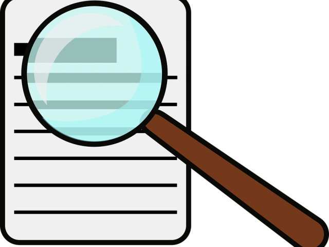 Magnifying Clipart Document - Magnifying Glass Clipart (640x480)