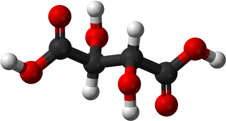 Tartaric Acid Clipart - Tartaric Acid Molecule (1100x650)