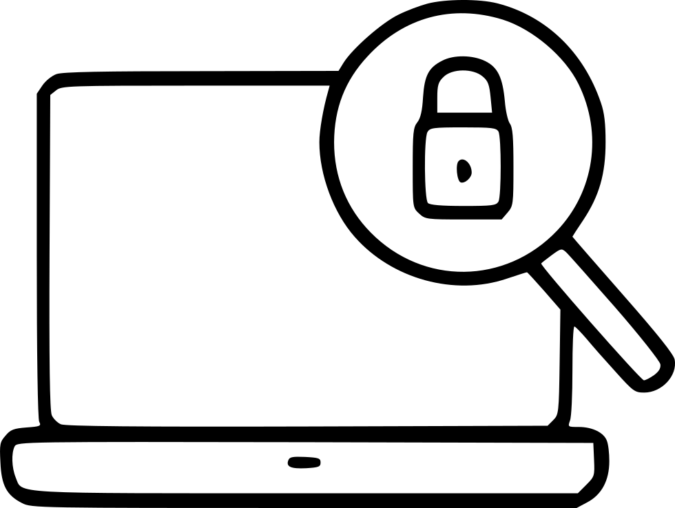 Laptop Magnifying Glass Lock Password Unlock Monitor - Laptop (980x738)