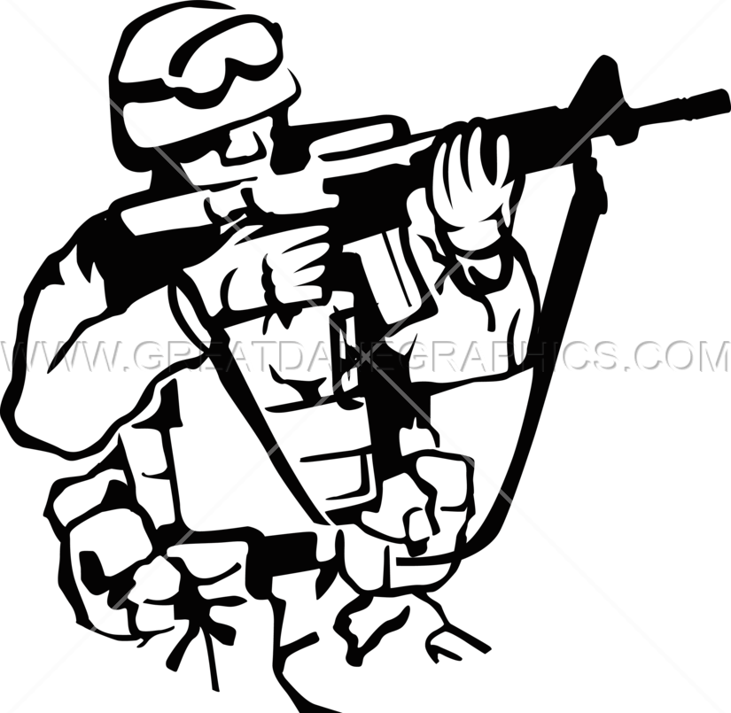 American Soldier Drawing At Getdrawings Com Free For - Soldier Clipart Black And White (825x805)