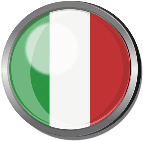 Italy Flag Badge - Bandera Defrancia En Png (512x512)