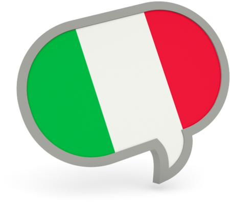 Italy Flag Icon - Italian Flag Speech Bubble (640x480)
