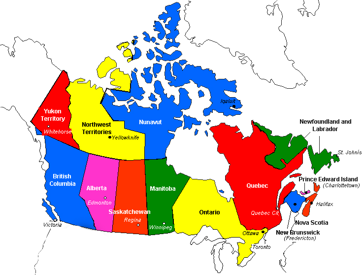 If You Need An Automated Merchandising Solution, We're - Canada Provinces And Capitals (739x558)