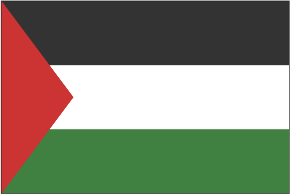Autocollant Autocollant Drapeau Palestine - Palestine Drapeau (600x600)