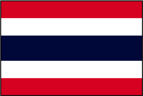 Drapeau Thaïlande - Flag With Red White And Blue Stripes (800x800)