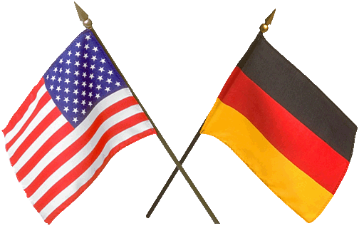 German American Flag Clip Art - Canada And Us Flag (504x317)