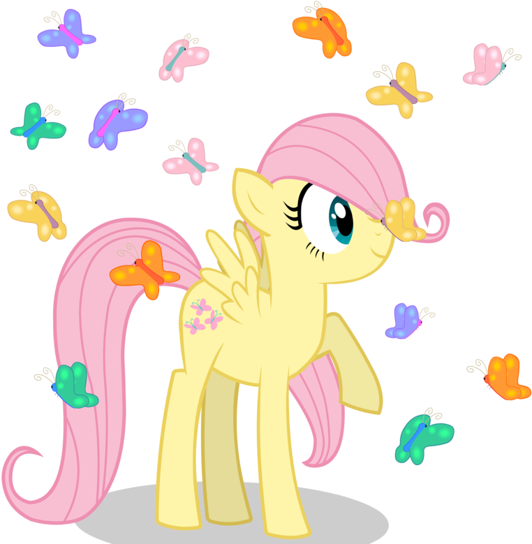 My Little Pony Fluttershy Filly - My Little Pony Butterfly (800x800)