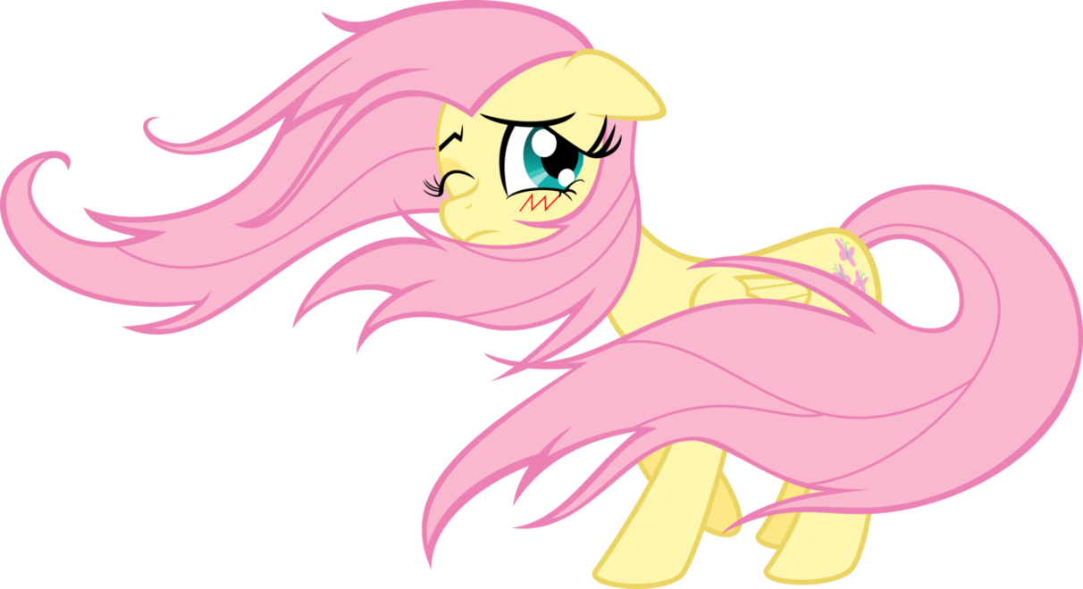 Fluttershy Messed Up Hair (1212x660)