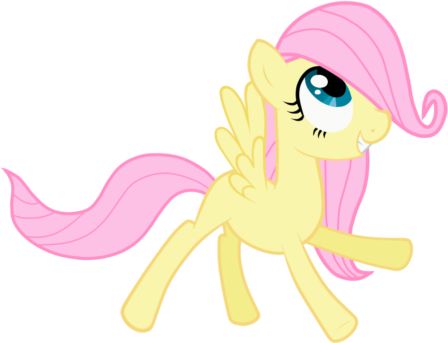Fluttershy Filly Download - My Little Pony Fluttershy Small (900x734)