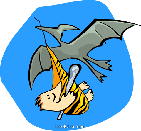 Clipart Of Stork Holding Baby K1651141 - Clip Art (480x447)