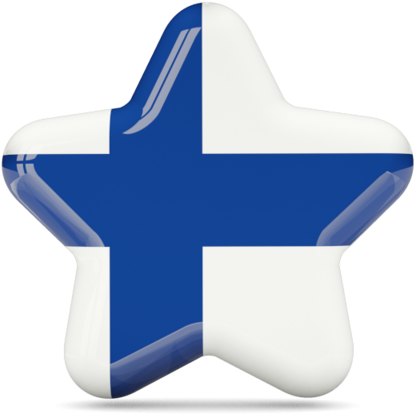 Balloon Shape Flag Of Finland National Flag - Pakistan Flag Star (640x480)