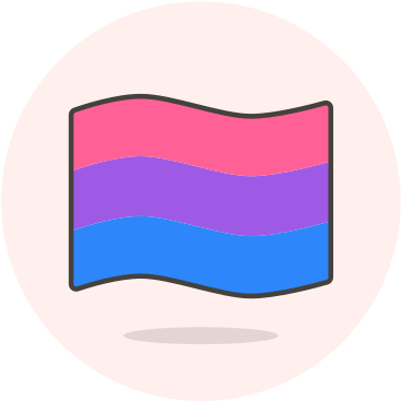 Bisexual, Flag, Wave Icon - Graphic Design (457x512)
