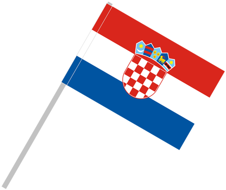 Flag With Flagpole Tunnel - Croatia Country Flag Canvas Print, Picture Frame Home (591x394)