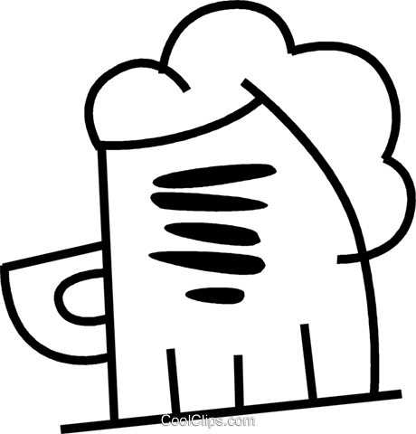 Mug Of Beer Royalty Free Vector Clip Art Illustration - Illustration (460x480)