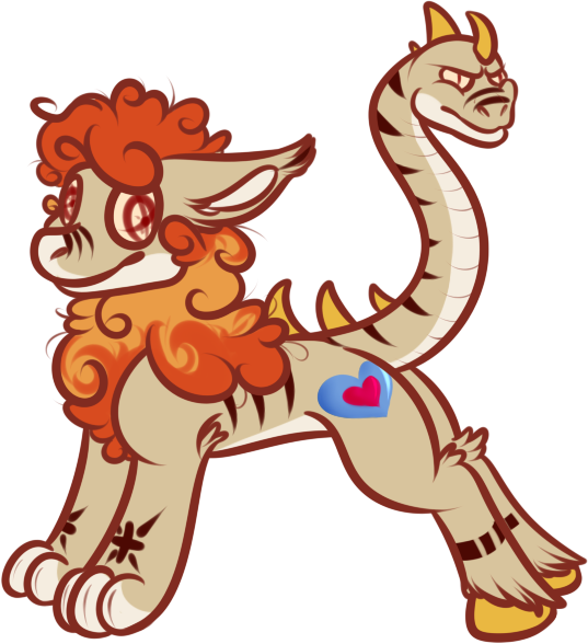 Pumpkin Pie The Chimera Pony - Pumpkin Pie The Chimera Pony (537x588)