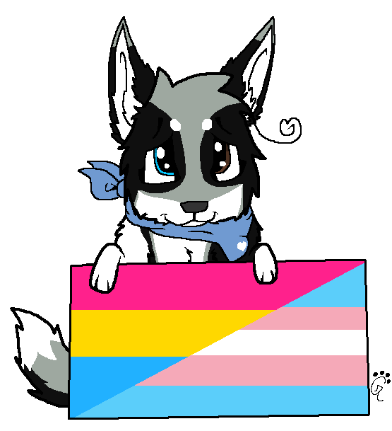 Pansexual-transgender Pride By Rorschachaj - Cartoon (898x661)