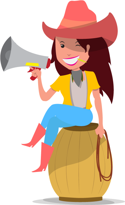 We Put Our Big Boots & Take Your Brand Higher & Louder - Cartoon (490x695)